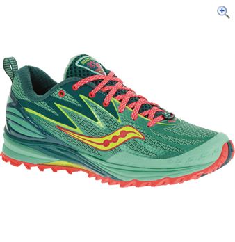 Saucony Peregrine 5 Women's Trail  Running Shoe - Size: 4.5 - Colour: BLUE-CITRON